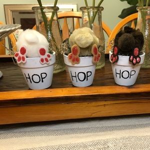 Rae Dunn Inspired Bunny Pots